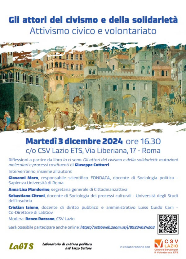 Gli attori del civismo e della solidarietà - 3 dicembre