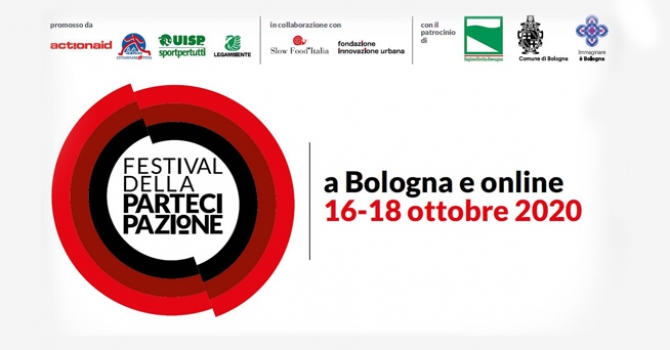 Dal 16 al 18 ottobre, a Bologna e on line, si terrà la V edizione del Festival della Partecipazione. Quest'anno il focus sarà su "La partecipazione nelle società del rischio"