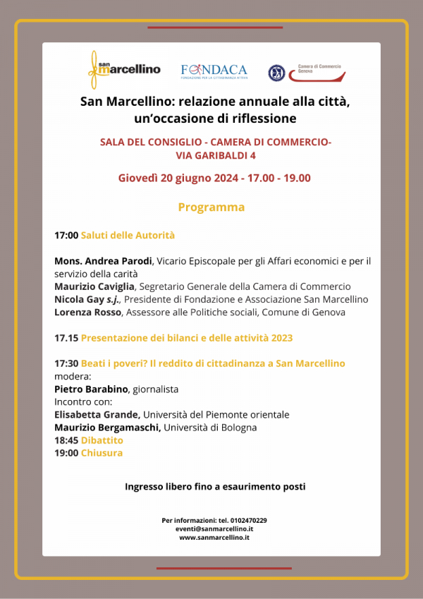 San Marcellino: relazione annuale alla città, un&#039;occasione di riflessione